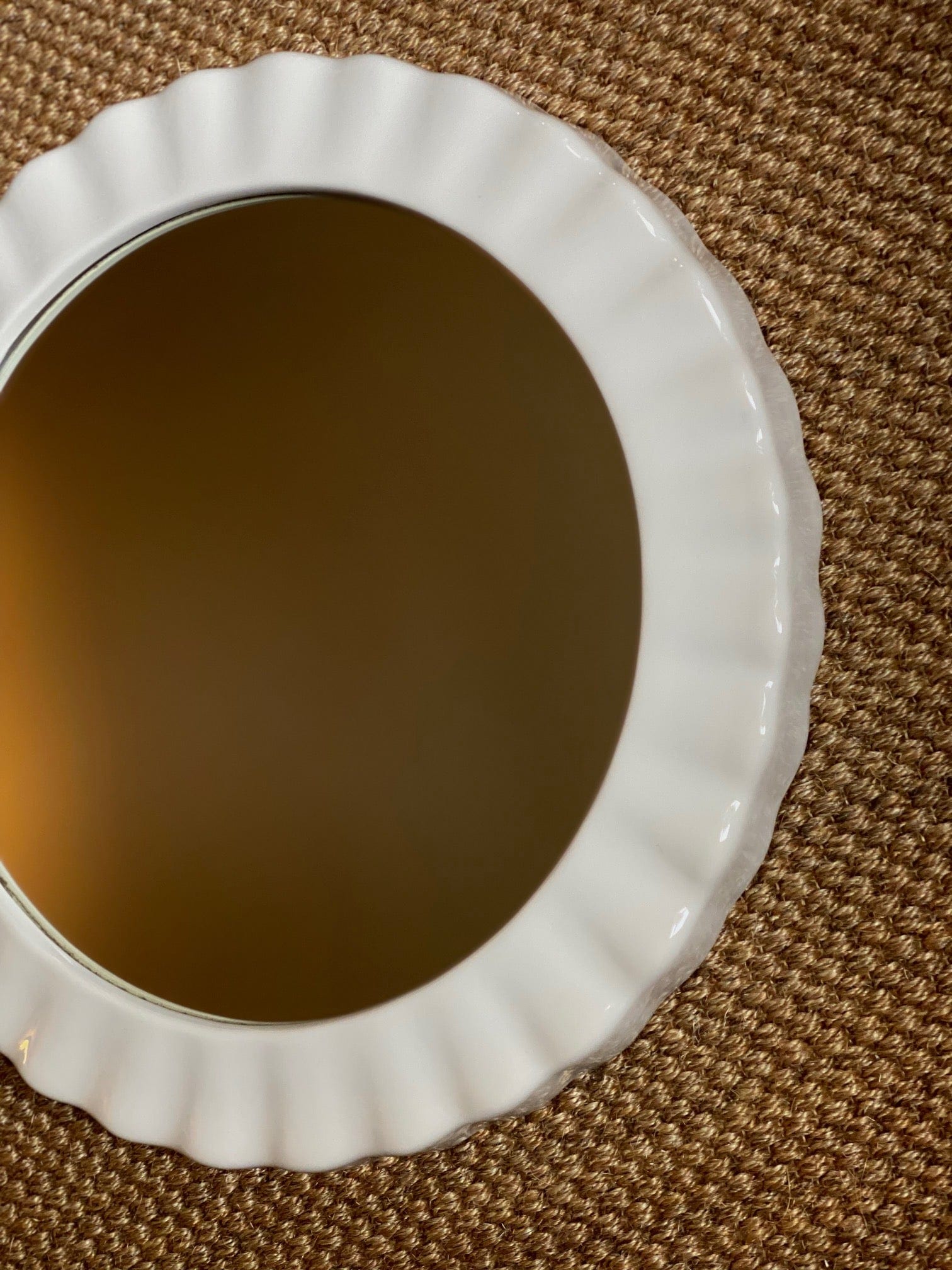 KEPT London Stock Balterley ceramic round mirror