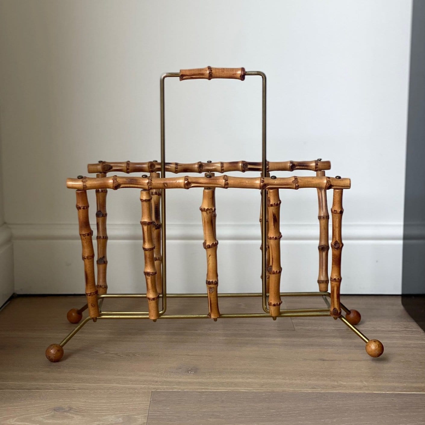 KEPT London Stock Bamboo and brass rack