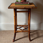 Load image into Gallery viewer, KEPT London Stock Bamboo and wicker side table
