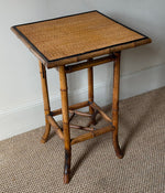 Load image into Gallery viewer, KEPT London Stock Bamboo and wicker side table
