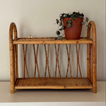 Load image into Gallery viewer, KEPT London Stock Bamboo and wicker wall shelves
