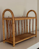 Load image into Gallery viewer, KEPT London Stock Bamboo and wicker wall shelves
