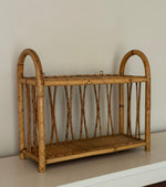 Load image into Gallery viewer, KEPT London Stock Bamboo and wicker wall shelves
