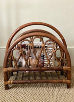 Load image into Gallery viewer, KEPT London Bamboo arched magazine rack

