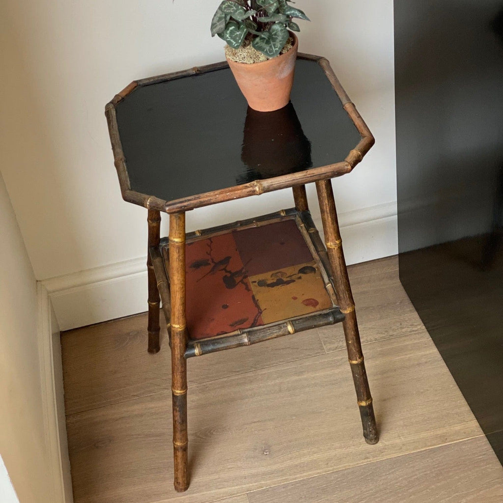 KEPT London Stock Bamboo cut corner painted side table
