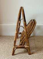 Load image into Gallery viewer, KEPT London Stock Bamboo folding magazine rack

