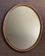Load image into Gallery viewer, KEPT London Stock Bamboo mirror, oval
