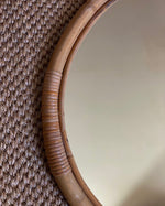 Load image into Gallery viewer, KEPT London Stock Bamboo mirror, oval
