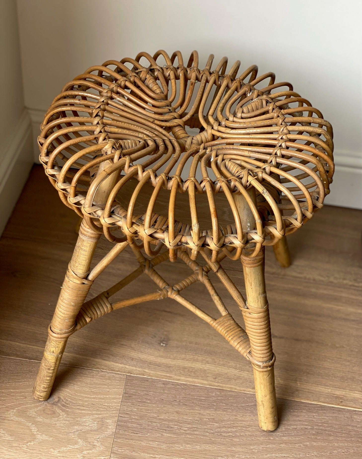 KEPT London Bamboo stool, Franco Albini