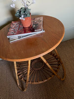 Load image into Gallery viewer, KEPT London Stock Bamboo table with wooden top
