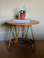 Load image into Gallery viewer, KEPT London Stock Bamboo table with wooden top

