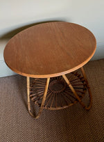 Load image into Gallery viewer, KEPT London Stock Bamboo table with wooden top

