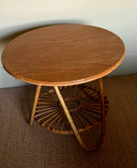 Load image into Gallery viewer, KEPT London Stock Bamboo table with wooden top
