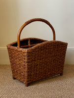 Load image into Gallery viewer, KEPT London Stock Bamboo woven magazine rack
