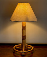 Load image into Gallery viewer, KEPT London Stock Bamboo wrapped table lamp
