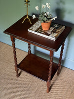 Load image into Gallery viewer, KEPT London Barley twist oak table with lower shelf
