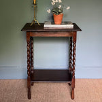 Load image into Gallery viewer, KEPT London Barley twist oak table with lower shelf
