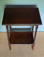 Load image into Gallery viewer, KEPT London Barley twist oak table with lower shelf

