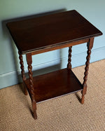 Load image into Gallery viewer, KEPT London Barley twist oak table with lower shelf
