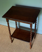 Load image into Gallery viewer, KEPT London Barley twist oak table with lower shelf
