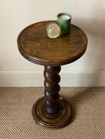 Load image into Gallery viewer, KEPT London Stock Barley twist round pedestal table
