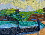 Load image into Gallery viewer, KEPT London Stock Beach with fishing boats, Sicily, signed Stig Kjelin (1914-1979)
