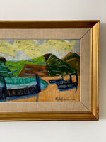 Load image into Gallery viewer, KEPT London Stock Beach with fishing boats, Sicily, signed Stig Kjelin (1914-1979)
