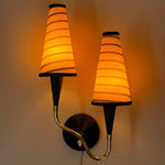 Load image into Gallery viewer, KEPT London Stock Black and brass double plug-in wall light

