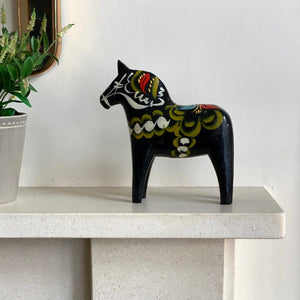 KEPT London Black Dala horse, Nils Olsson, Sweden