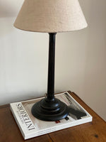 Load image into Gallery viewer, KEPT London Stock Black wooden table lamp
