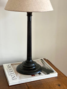 KEPT London Stock Black wooden table lamp