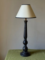 Load image into Gallery viewer, KEPT London Stock Black wooden turned lamp
