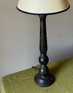 Load image into Gallery viewer, KEPT London Stock Black wooden turned lamp
