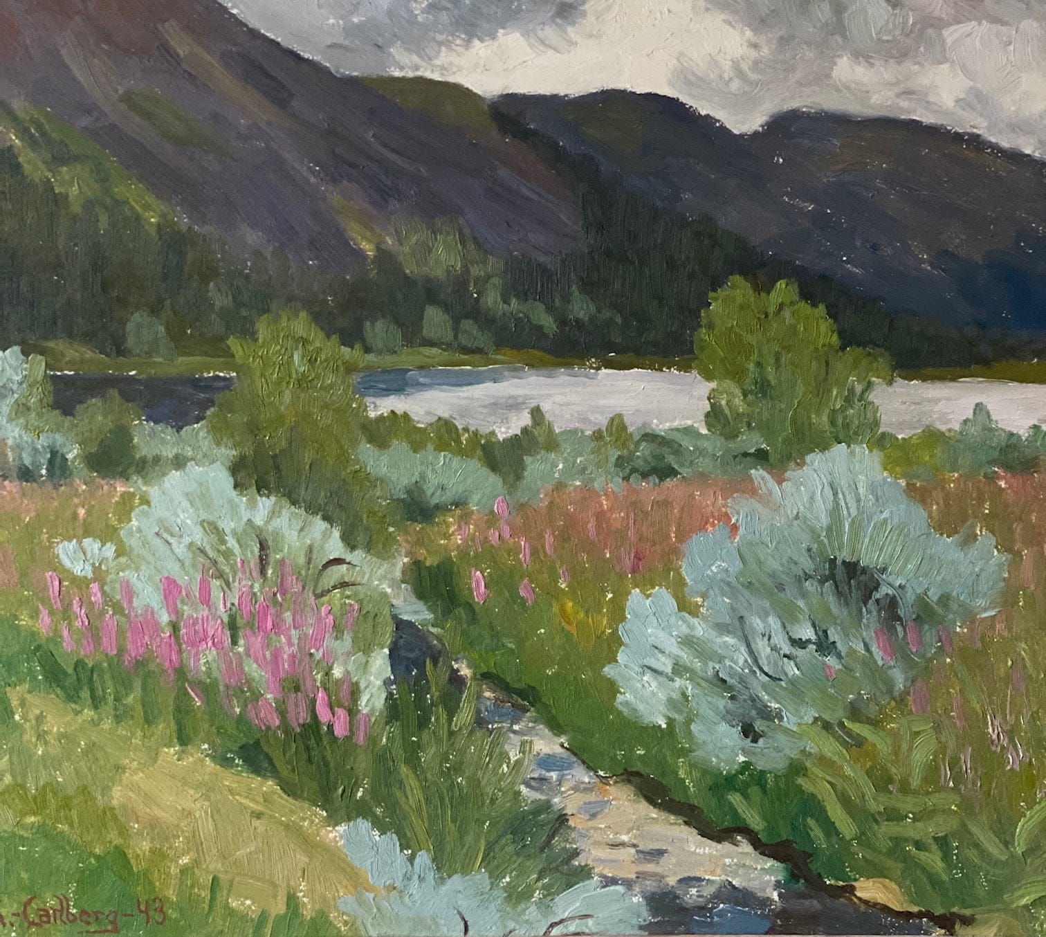 KEPT London Stock Blooming mountain landscape