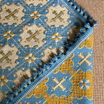 Load image into Gallery viewer, KEPT London Stock Blue and yellow Casa Pupo rug
