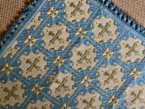 KEPT London Stock Blue and yellow Casa Pupo rug