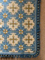 Load image into Gallery viewer, KEPT London Stock Blue and yellow Casa Pupo rug
