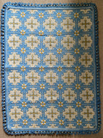 Load image into Gallery viewer, KEPT London Stock Blue and yellow Casa Pupo rug
