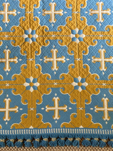KEPT London Stock Blue and yellow Casa Pupo rug