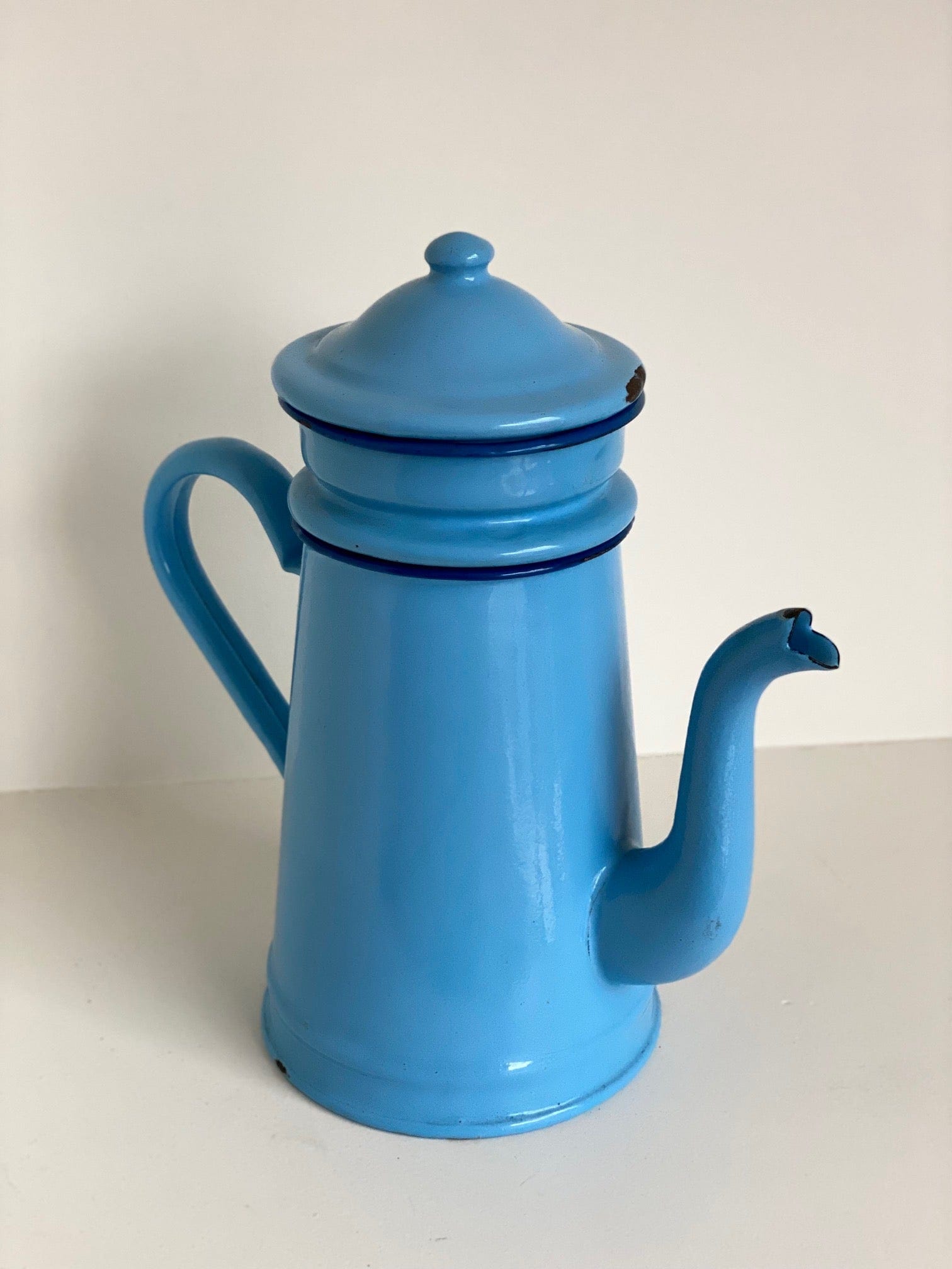 KEPT London Stock Blue enamel coffee pot