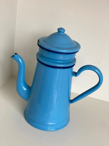 KEPT London Stock Blue enamel coffee pot