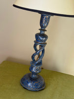 Load image into Gallery viewer, KEPT London Stock Blue painted Kashmiri lamp
