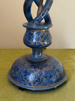 Load image into Gallery viewer, KEPT London Stock Blue painted Kashmiri lamp
