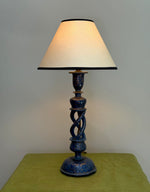 Load image into Gallery viewer, KEPT London Stock Blue painted Kashmiri lamp
