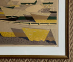 Load image into Gallery viewer, KEPT London Boats in harbour, Waldemar Lorentzon (1899–1984)
