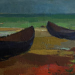 Load image into Gallery viewer, KEPT London Boats on the beach, by IB Tollberg (1911–1984)
