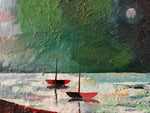Load image into Gallery viewer, KEPT London Stock Boats under the moon, signed Boersma
