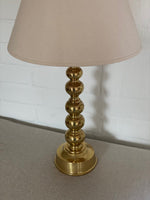 Load image into Gallery viewer, KEPT London Bobbin brass table lamp
