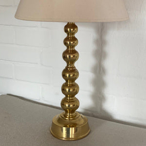 KEPT London Bobbin brass table lamp
