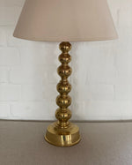 Load image into Gallery viewer, KEPT London Bobbin brass table lamp
